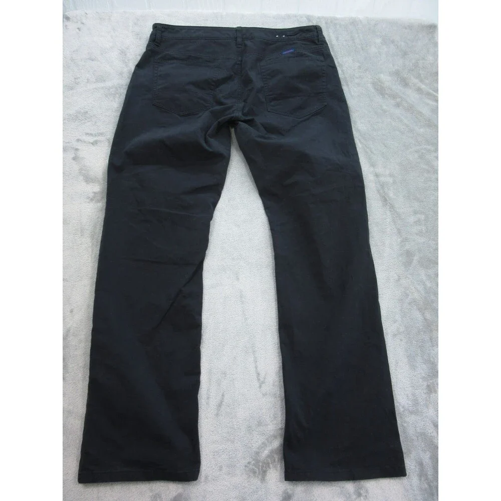 Untuckit Pants Mens 36x33 (Actual 34x 30) Relaxed Fit Straight Leg Black Chino
